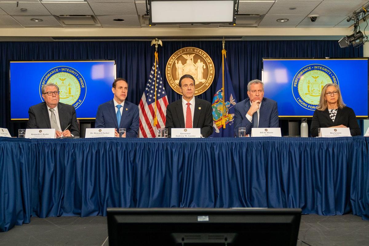 NY Gov. Cuomo And NYC Mayor De Blasio Brief On First Coronavirus Case In NY State