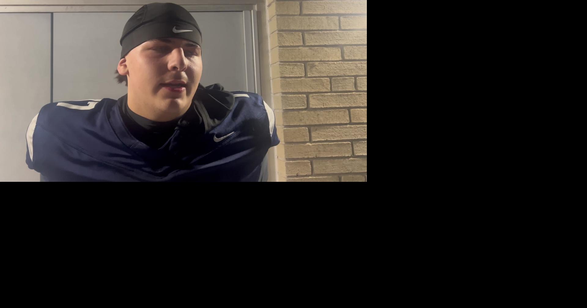 Canisius lineman Dylan Gorney on the win versus Health Sciences