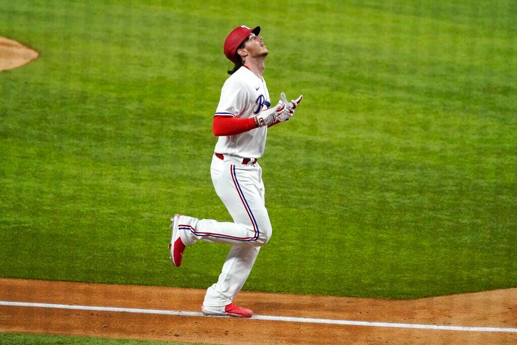 Amherst's Jonah Heim hits first MLB walkoff HR in Rangers win