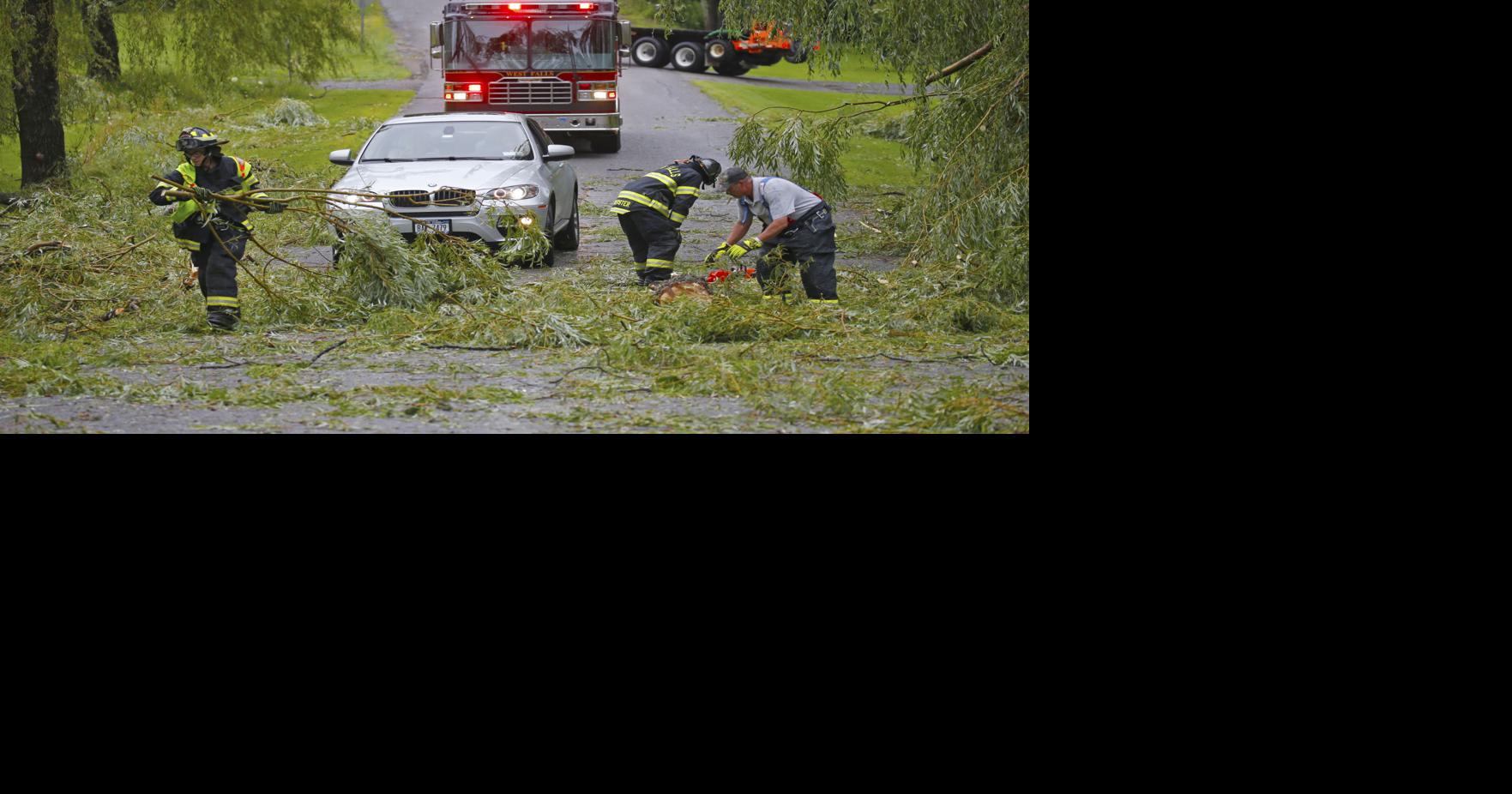 Cleanup crews make good progress the day after tornado destruction