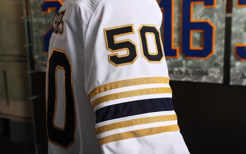 How bringing back royal blue led to Sabres' 50th anniversary jersey