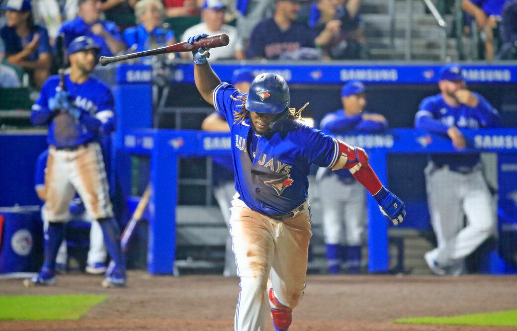 Blue Jays prospect Vlad Guerrero, Jr. hit a home run off of a hotel 