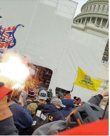 Traci Sunstrum screenshot of Jan. 6 Capitol riot