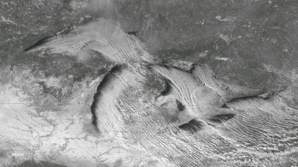 Lake-effect Snow: A View From Space.