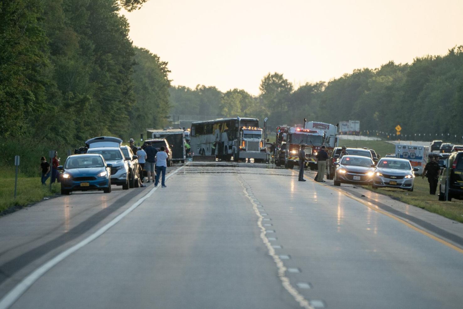 Updates on bus crash on NY Thruway in Pembroke