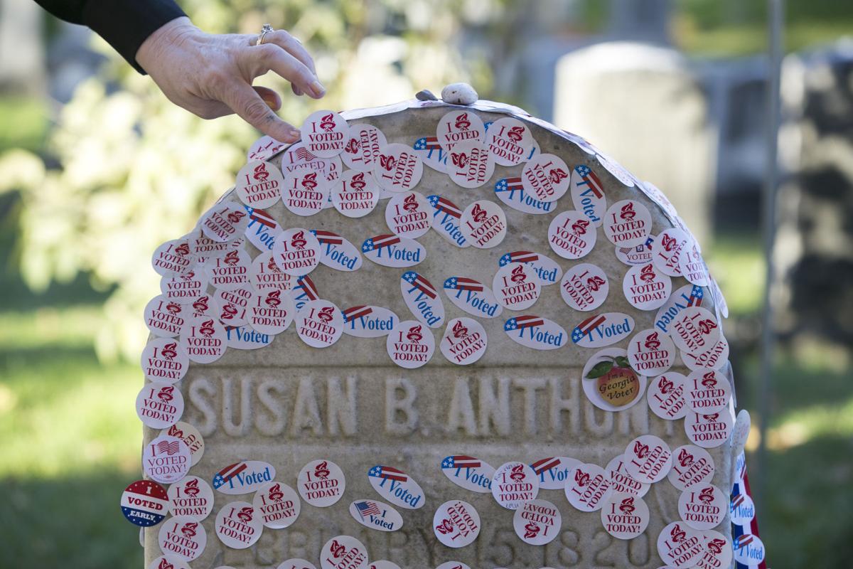 Susan B. Anthony's gravesite draws stream of admirers