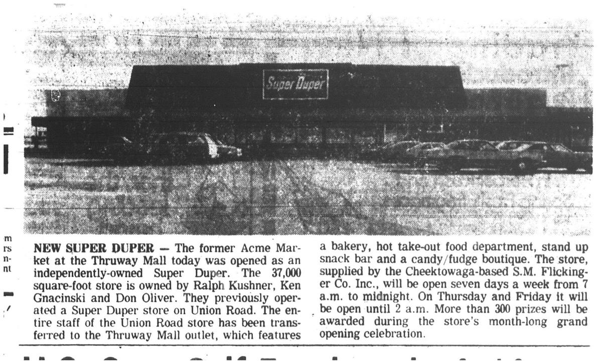 Grocery stores of Buffalo's past