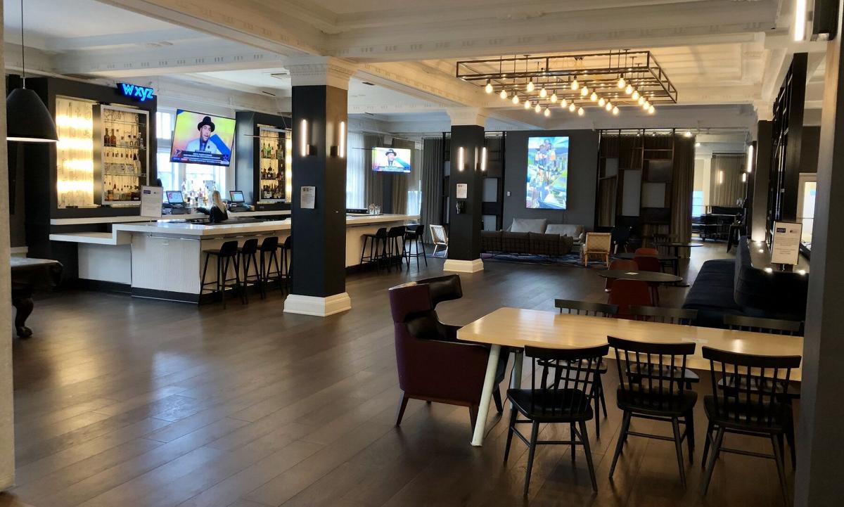 Indoor dining WXYZ Bar