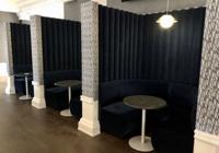 High-walled booths 500 pearl WXYZ Bar