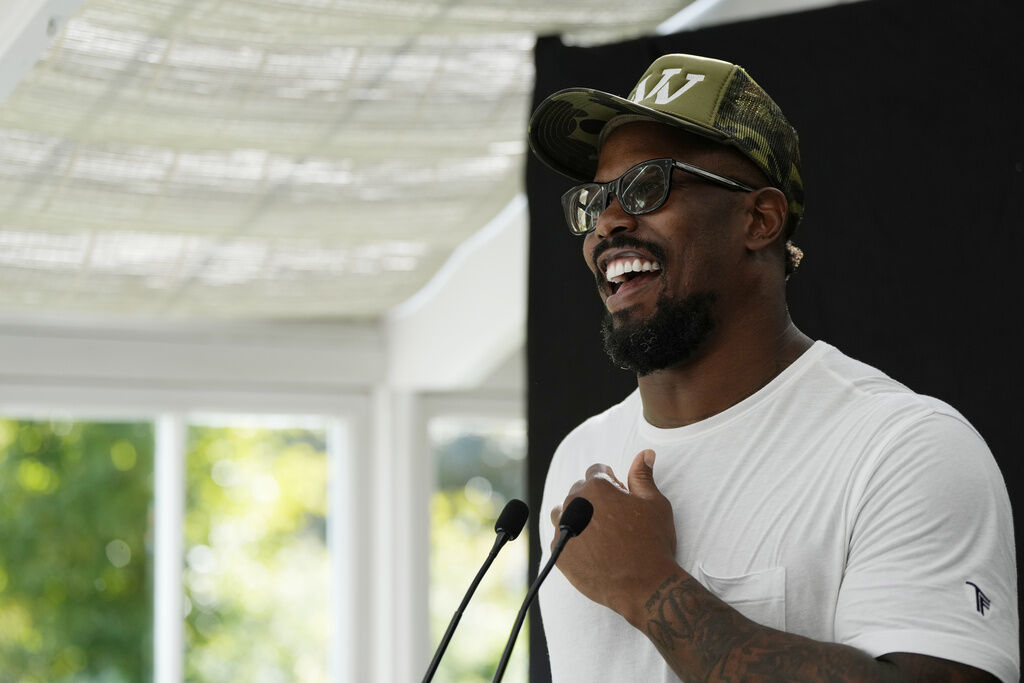 Updates on pass rusher Von Miller's recovery from an ACL tear