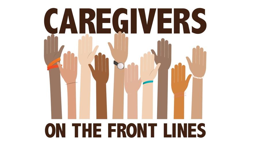 Caregivers on the front lines logo