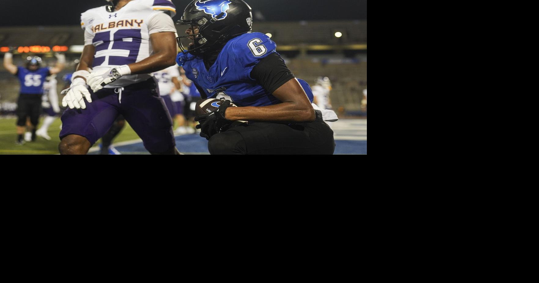 UB uses last-minute defensive stop to edge UAlbany in weather-delayed opener