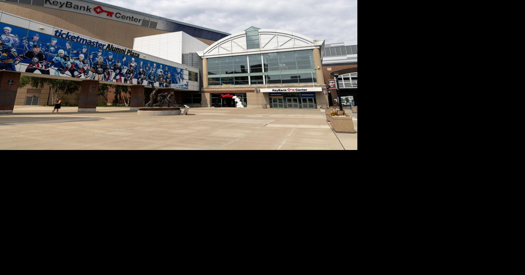 Area of KeyBank Center gets waterlogged, but show goes on