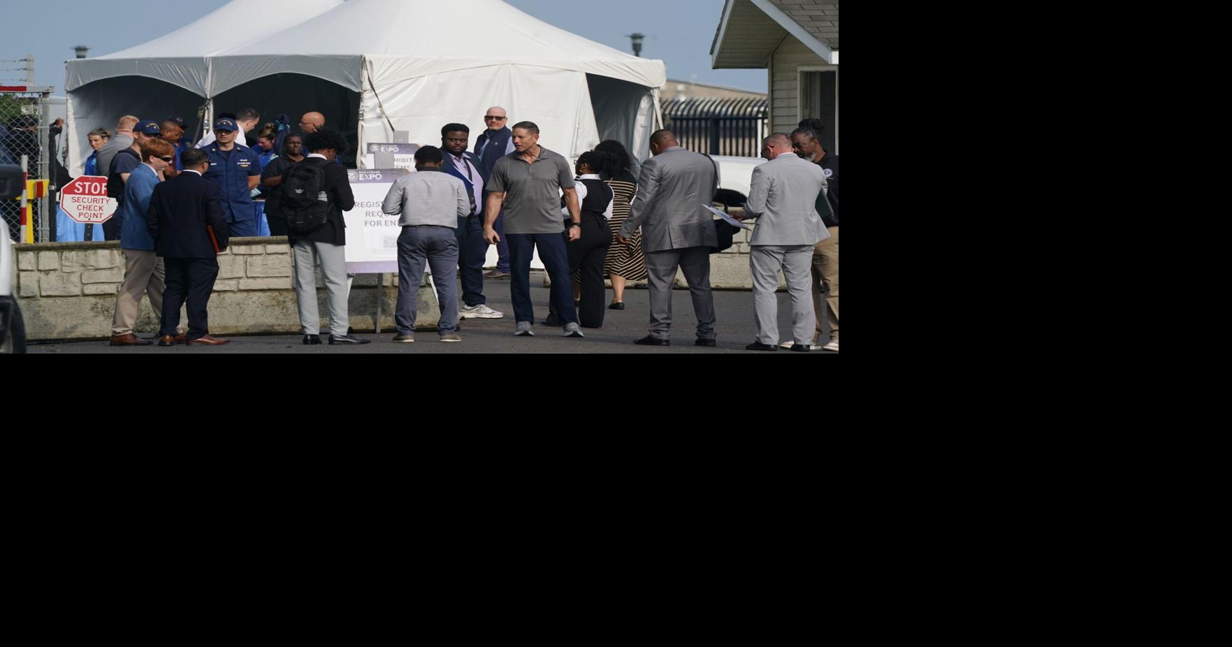 After relocating, Homeland Security career expo draws hundreds of job seekers, some protesters