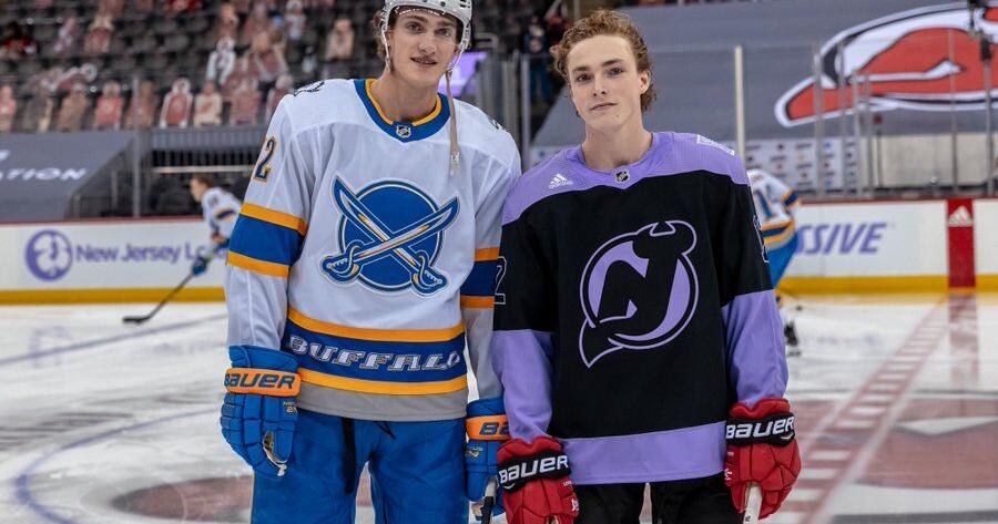 Sabres Notebook: It's a family reunion as Tage Thompson watches brother  make NHL debut