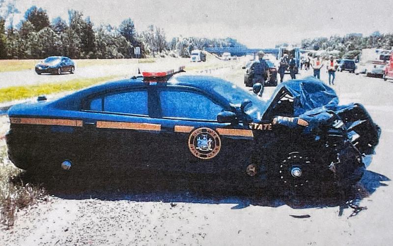 Good Morning, Buffalo Trooper had distracted driving accident before