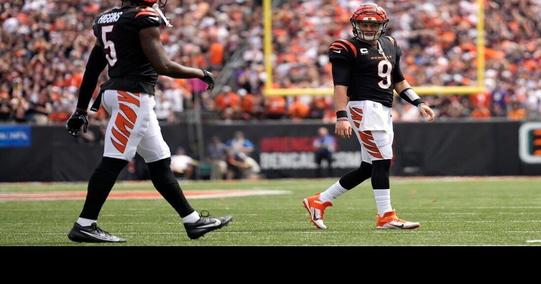 Bengals quarterback Joe Burrow back at practice for the first time since  July 27