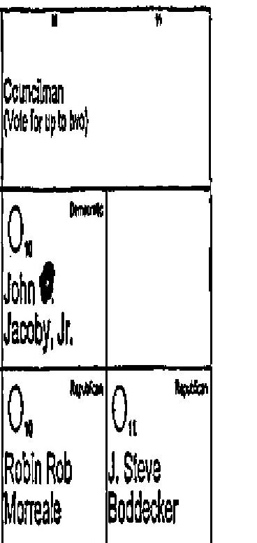 John Jacoby initial vote