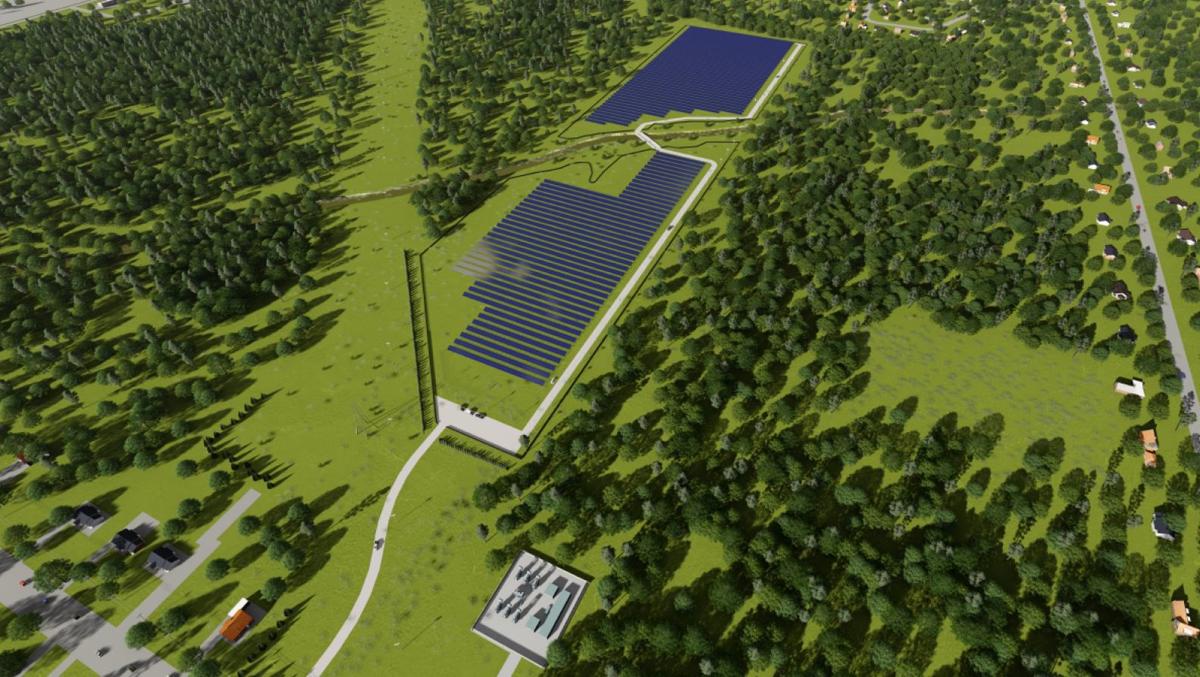 SolarPark-Array-Rendering