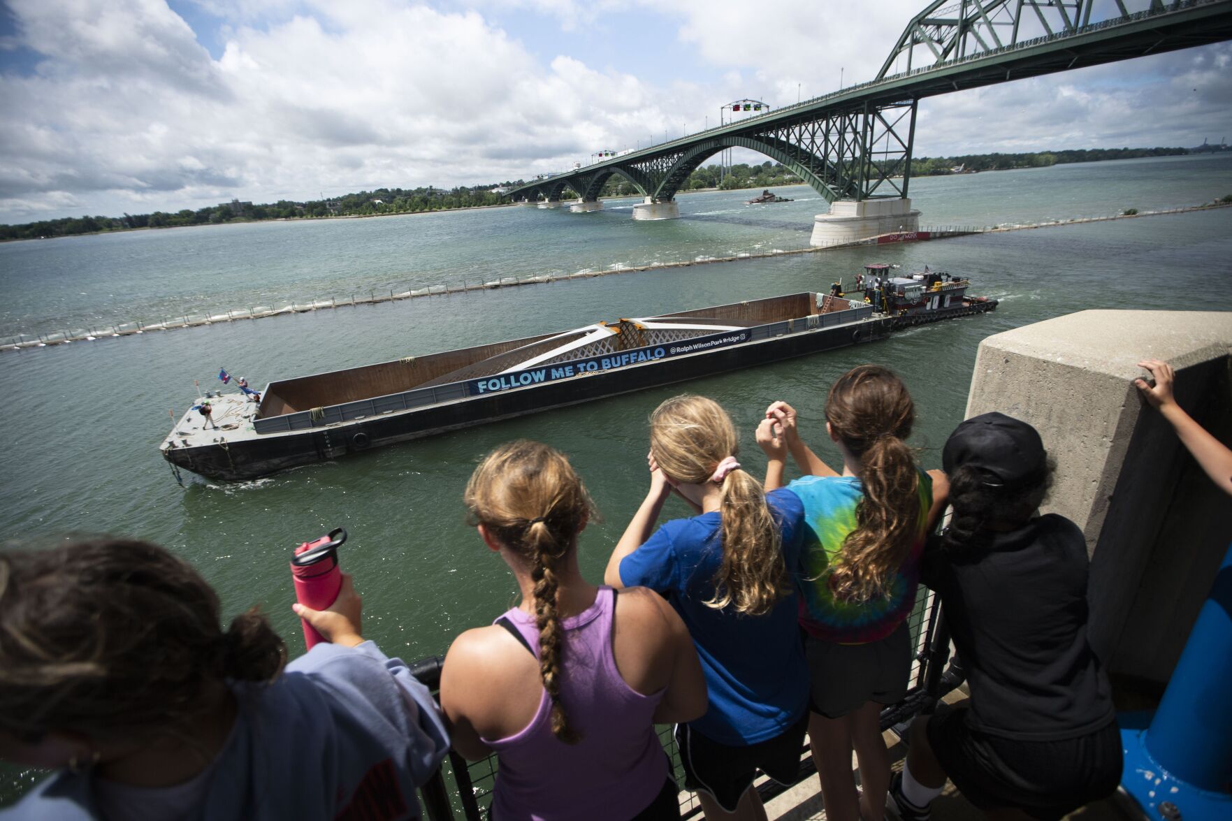 Rsfi Wilson Bridge Ralph Wilson Park bridge arrives in Buffalo