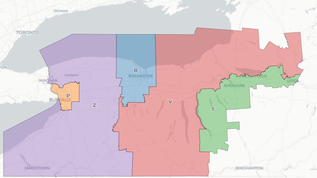 Democratic map