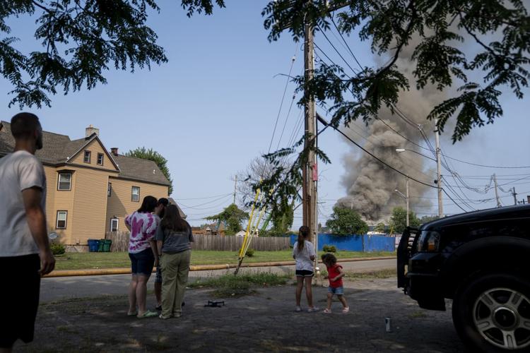 Crews respond to fire at Buffalo scrapyard