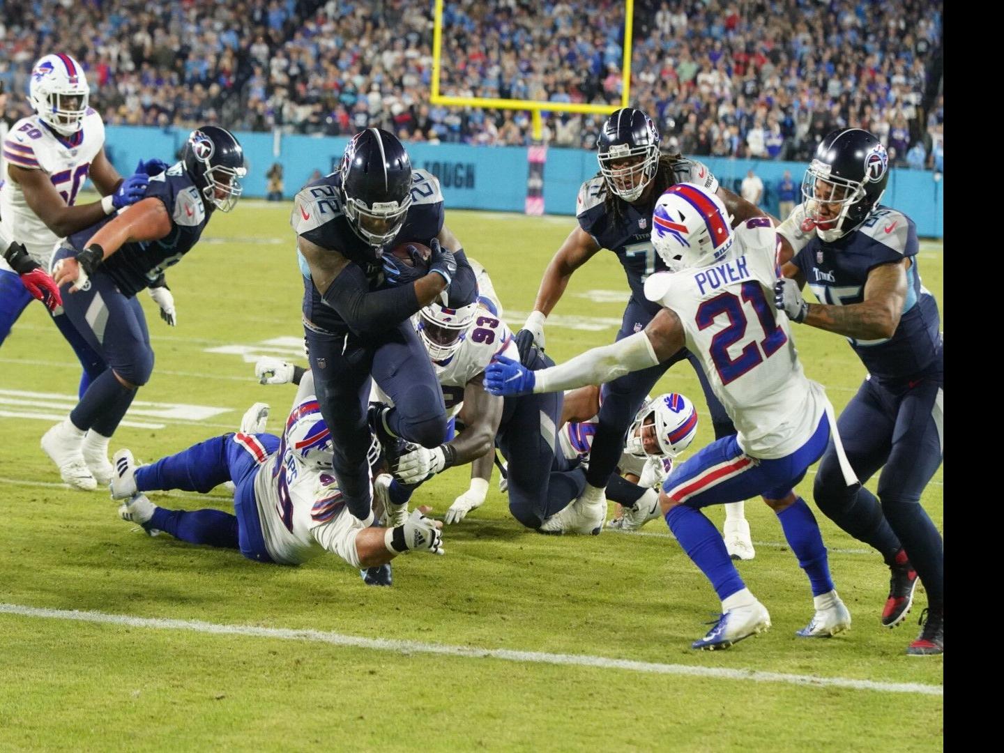 Plays that shaped the game: Derrick Henry shows Bills why he's NFL rushing  king
