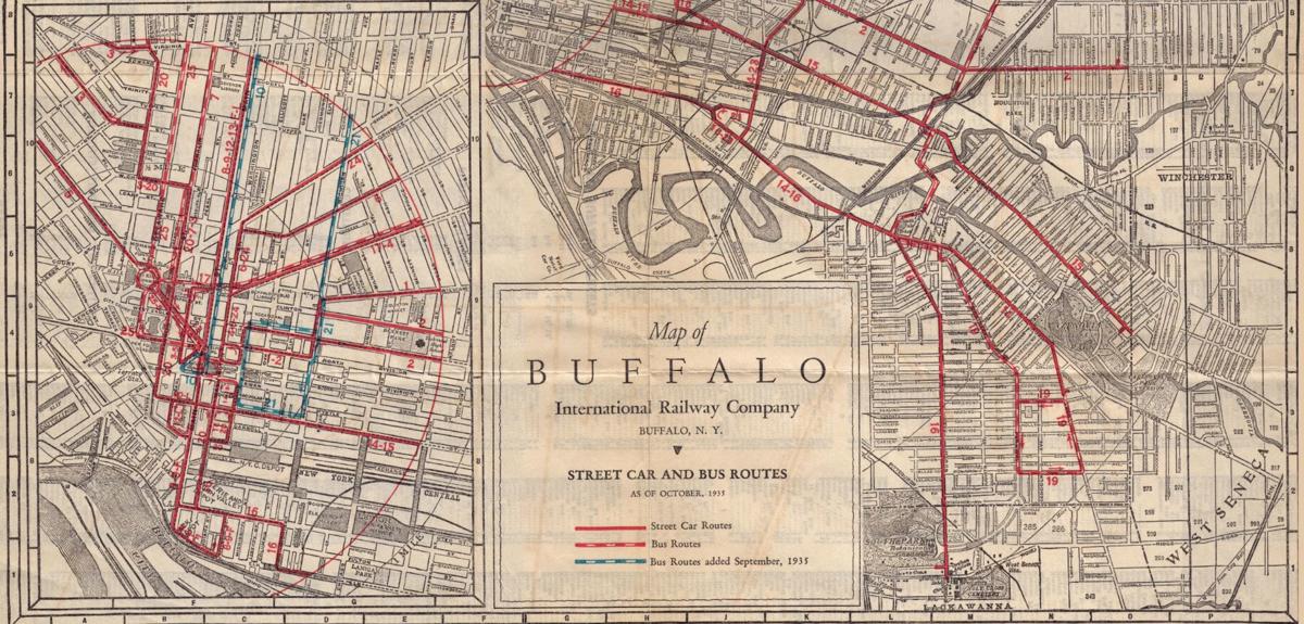 Where To In 1935 Buffalo S Streetcar Network Stretched Across The City History Buffalonews Com The construction is more sturdy than the ones you get free at subway kiosks, but sooner or later it will be outdated. streetcar network stretched across