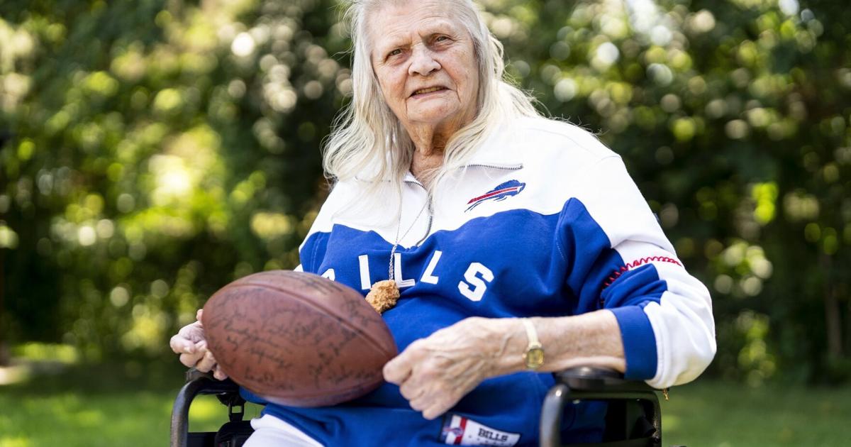 She won the first football used in Rich Stadium. Her life before that is the real story.