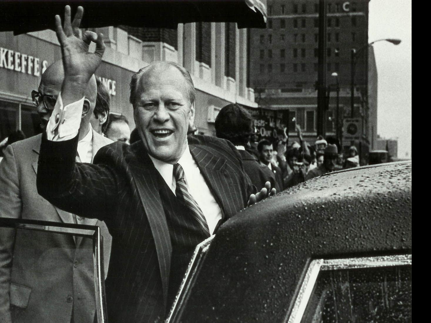 In 1976 President Gerald Ford Attends Mass At St Stan S History Buffalonews Com