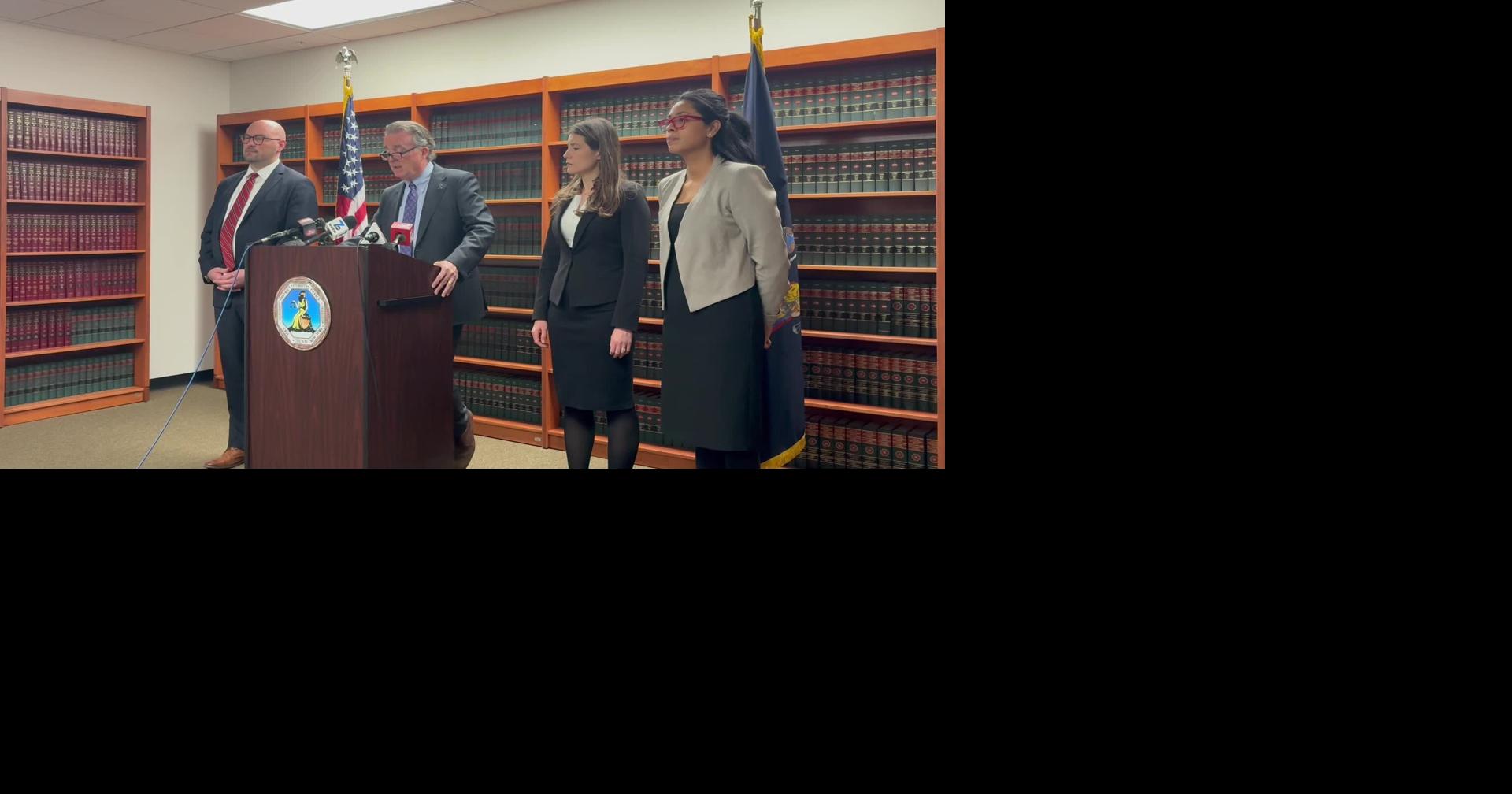DA Michael Keane outlines charges in witness murder case