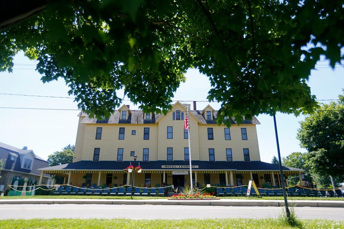 A Closer Look Late 19th century Hotel Lenhart in Bemus Point