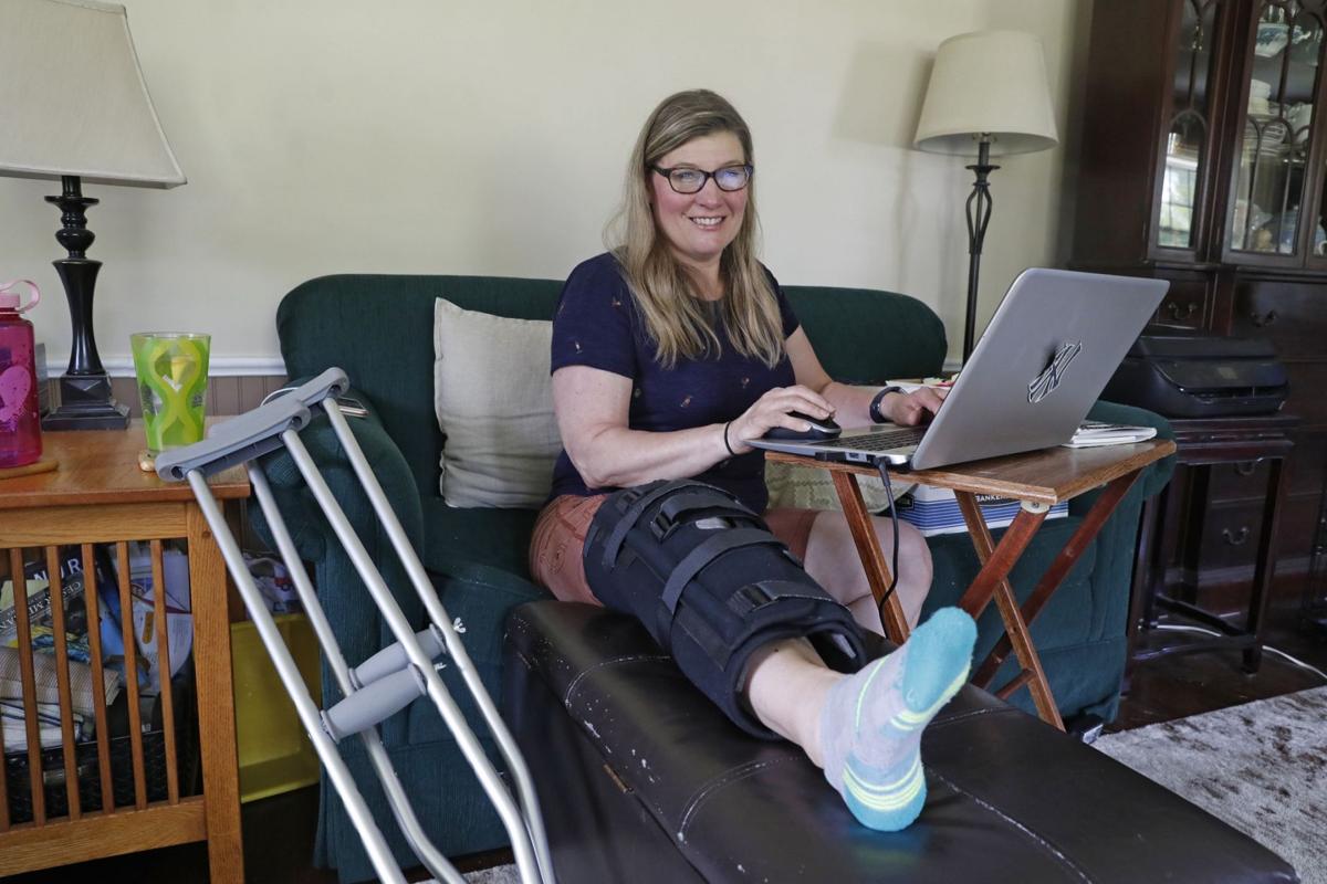 Covid-19 delayed her surgery - and further damaged her knee