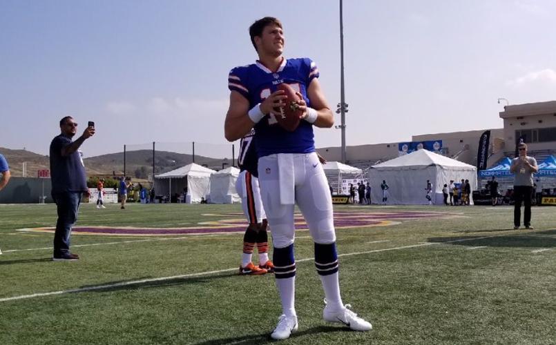 Here is your first look at Josh Allen in a Buffalo Bills uniform