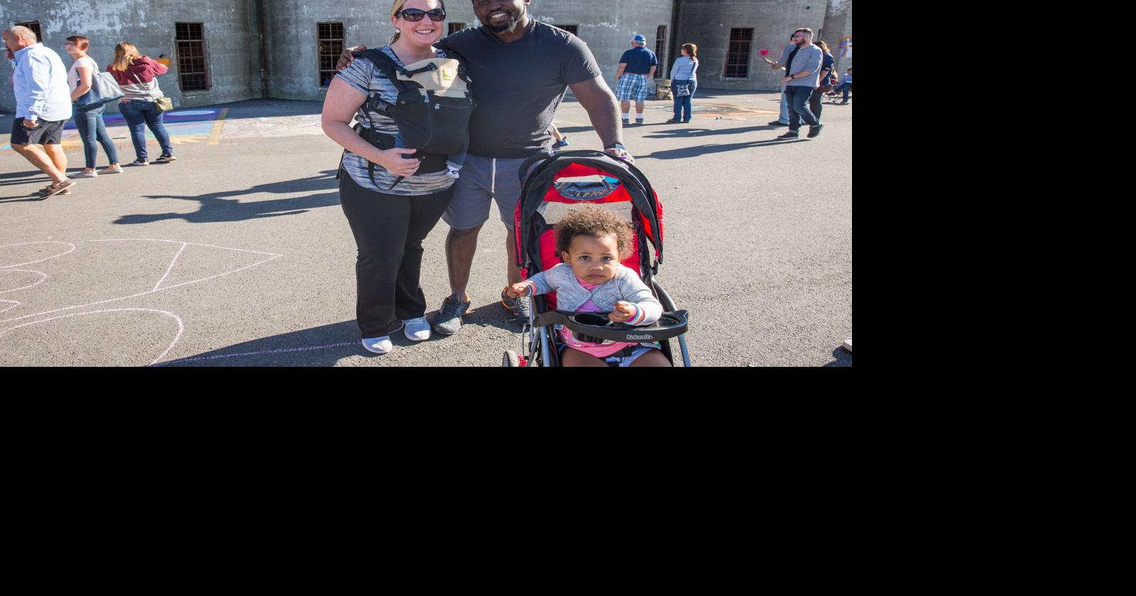 Smiles at Chalkfest at Buffalo RiverWorks
