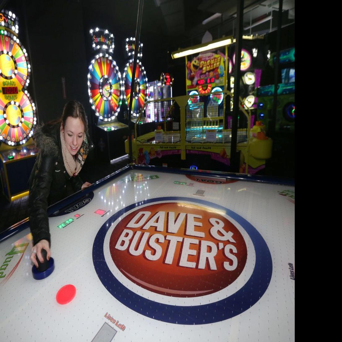 At Dave and Buster's enjoy the game and the games