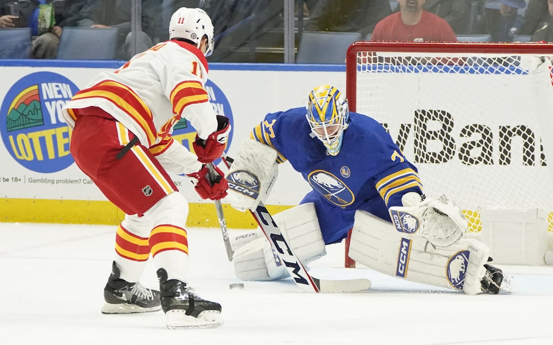 Devon Levi Returns To Sabres' Practice After Unplanned Break