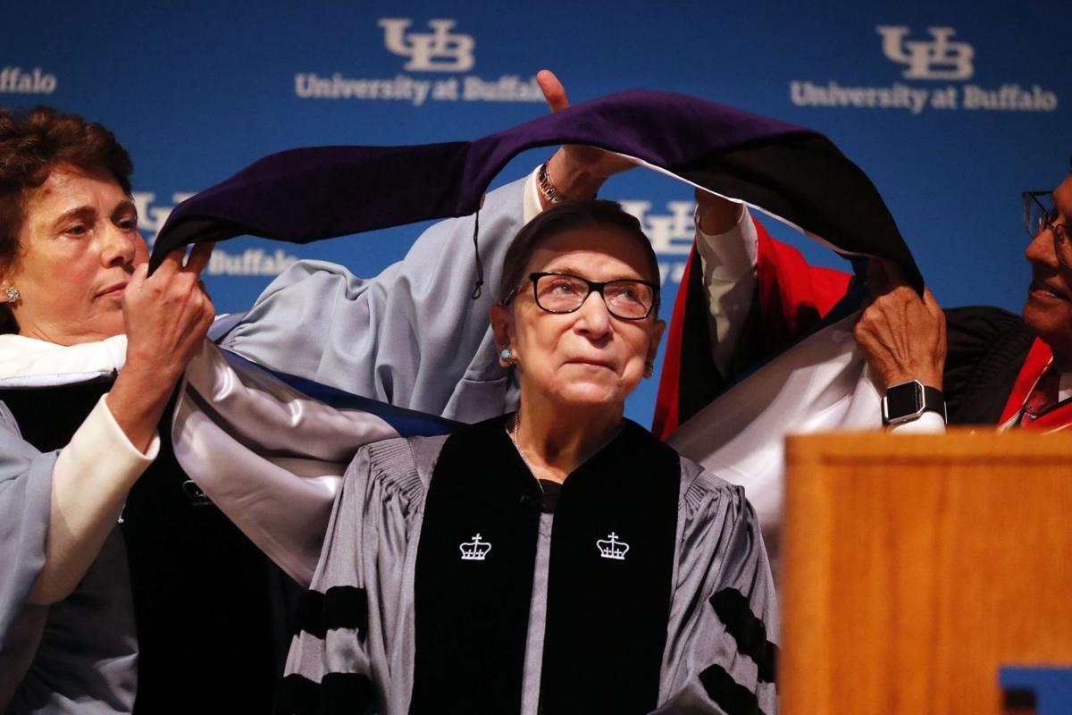 Ruth Bader Ginsburg Unbowed By Cancer Brings Audiences To Their Feet Local News Buffalonews Com