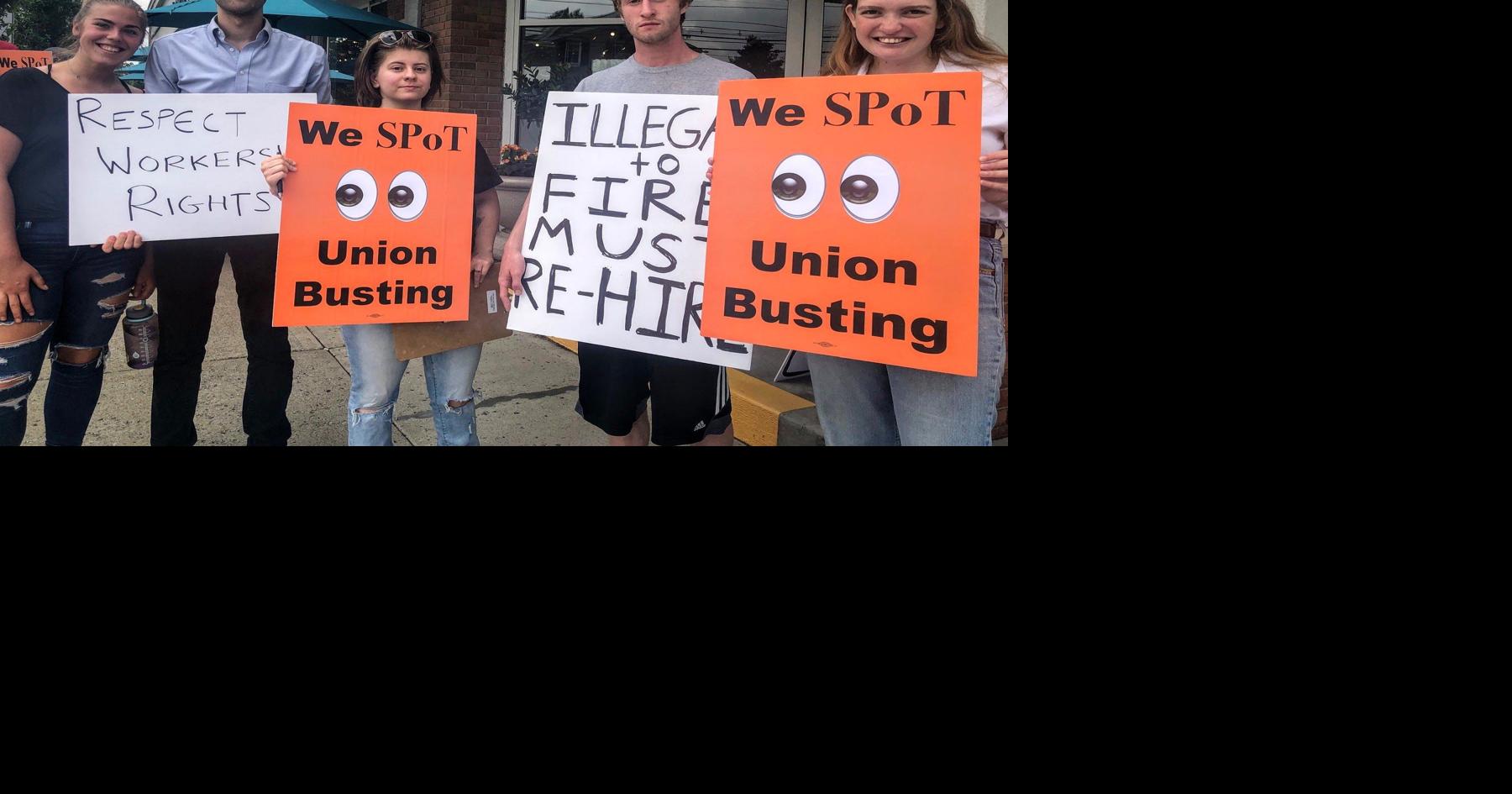 Spot Coffee workers protest after union organizers are fired
