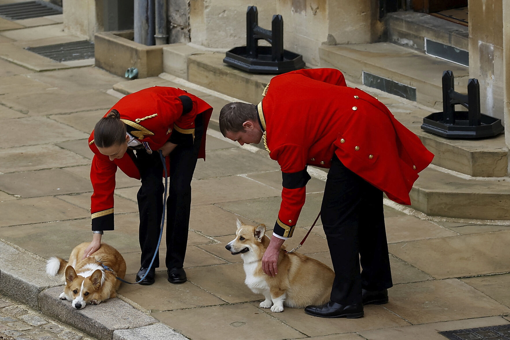 pony greeted coffin at Windsor Castle