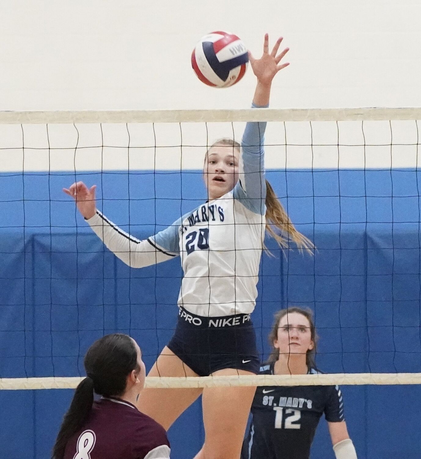 St. Mary’s Girls Volleyball Team Secures Third Consecutive Catholic State Championship with Impressive Victory