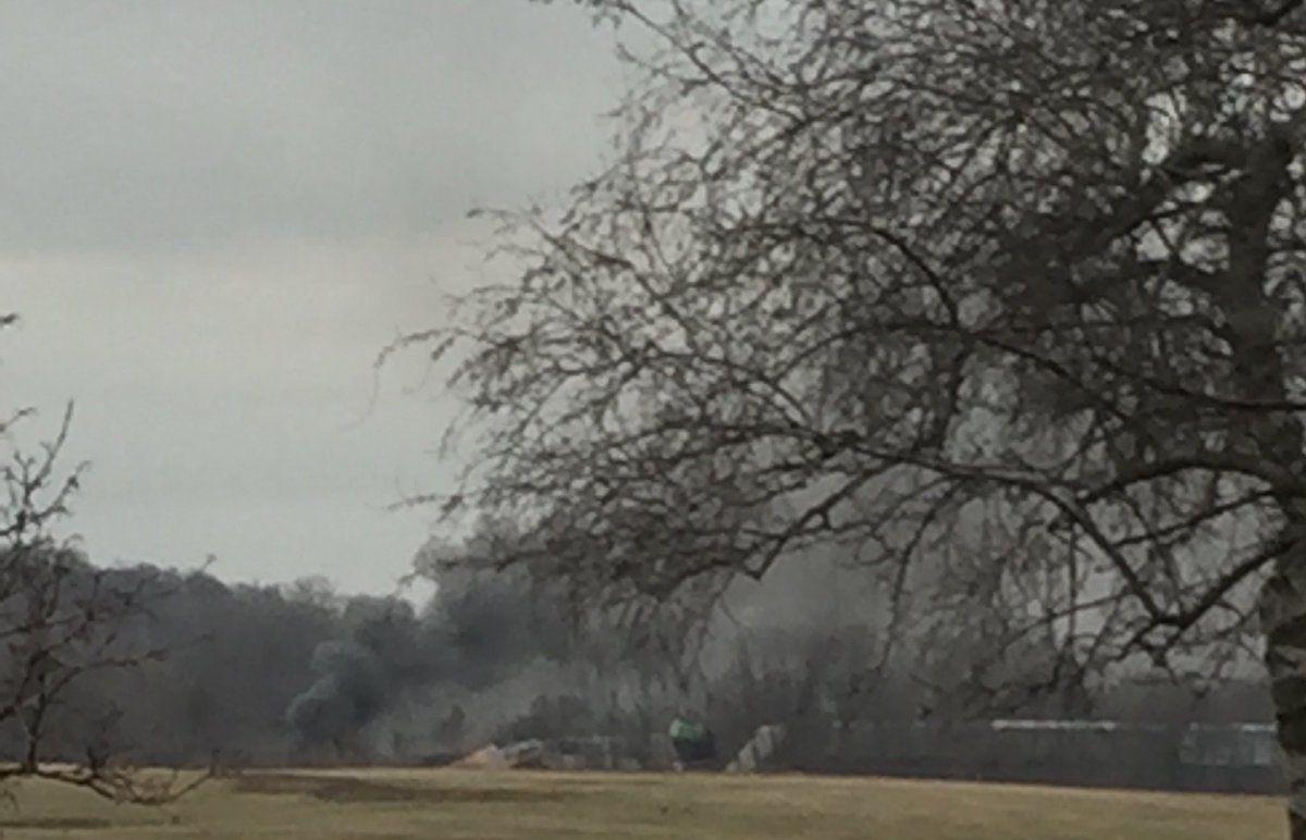 Two Crew Members Injured As Freight Train Derails Catches Fire Near Attica Local News Buffalonews Com