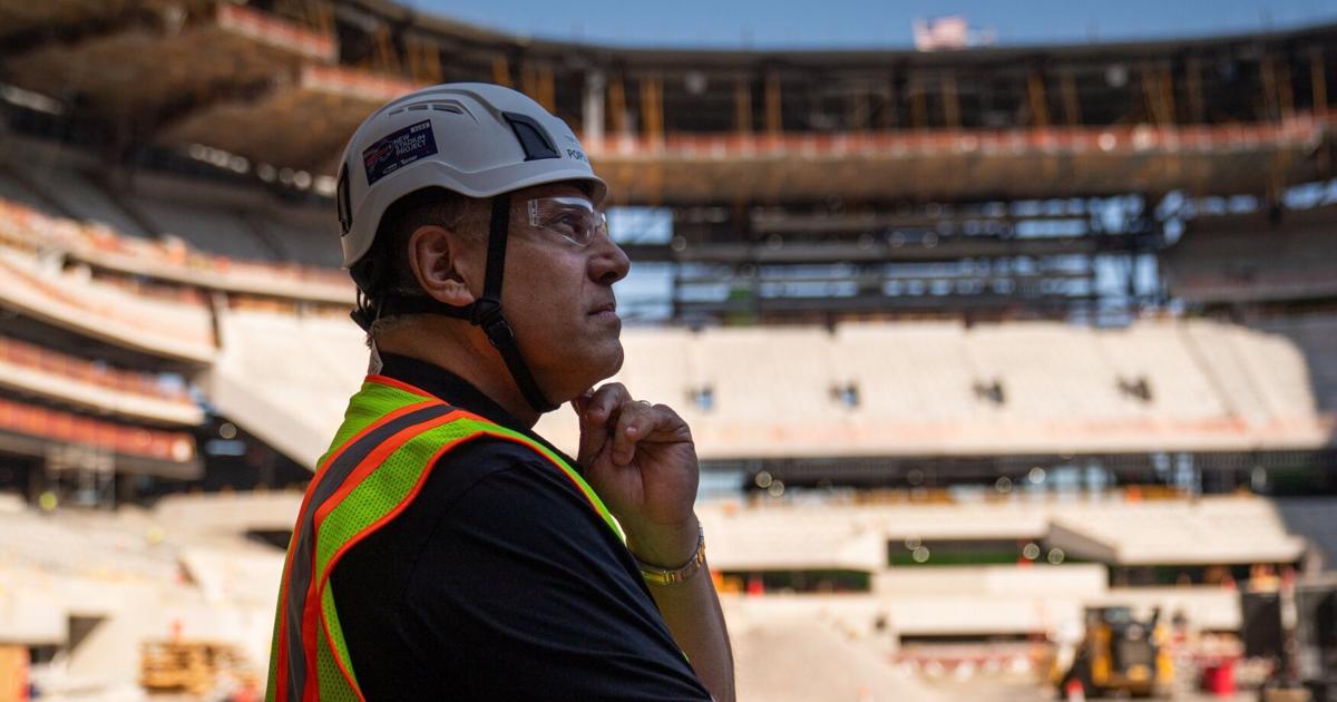 He's a man of two stadiums, but Scott Radecic is looking to the future