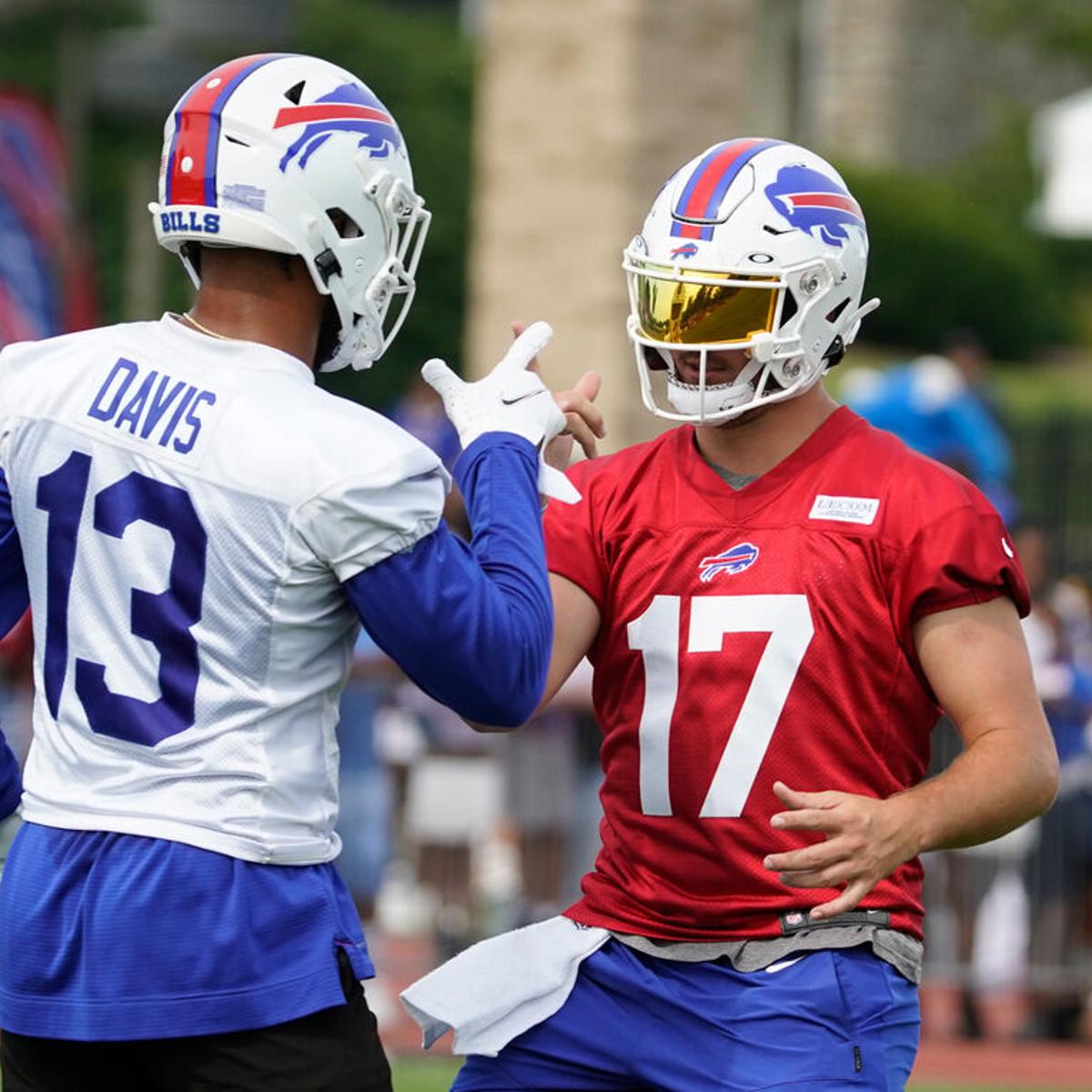 Training Camp Observations Gabe Davis Fires Up Fantasy Hype Josh Allen Is An Iron Bill Buffalo Bills News Nfl Buffalonews Com Training Camp Observations Gabe Davis Fires Up Fantasy Hype Josh Allen Is An Iron Bill Buffalo Bills News Nfl Buffalonews Com