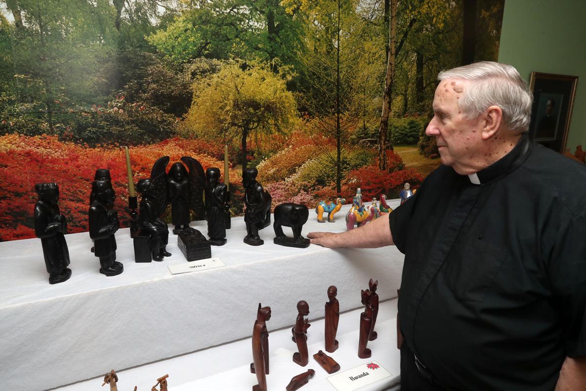 Rev. Roy Herberger with his Nativity collection (copy)