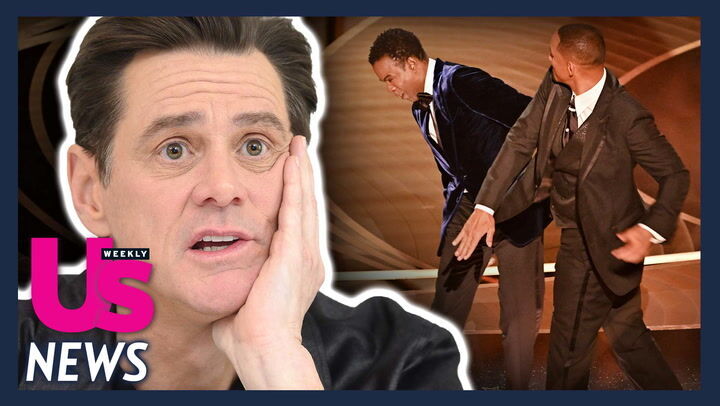 Jim Carrey reacts to Will Smith slapping Chris Rock over Jada Pinkett Smith  joke at Oscars 2022