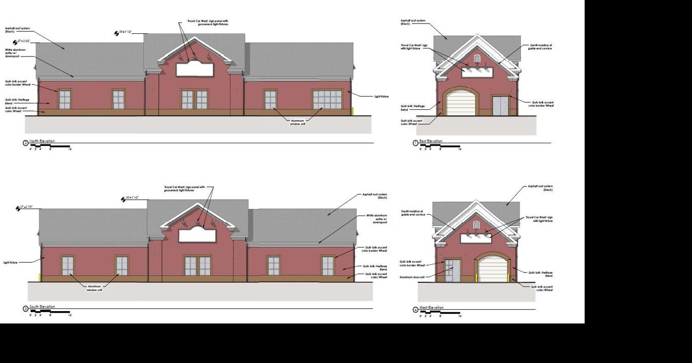 Go Car Wash elevationsClarence