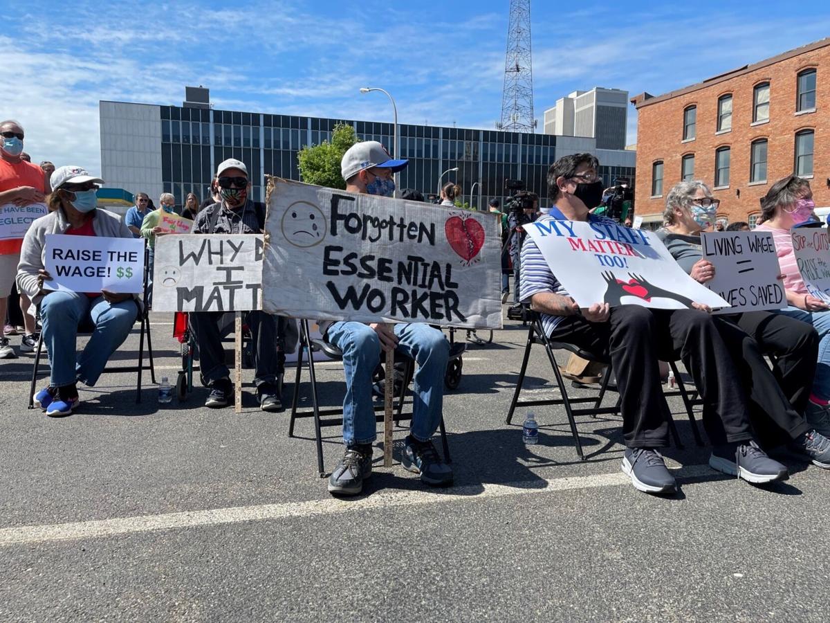 Disability Services Agencies Protest Cuts (copy)