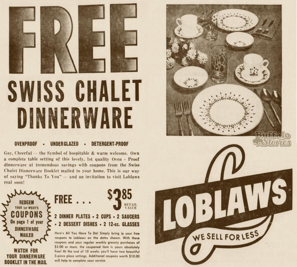 Growing up in Buffalo: Grandma's grocery store dinnerware ...
