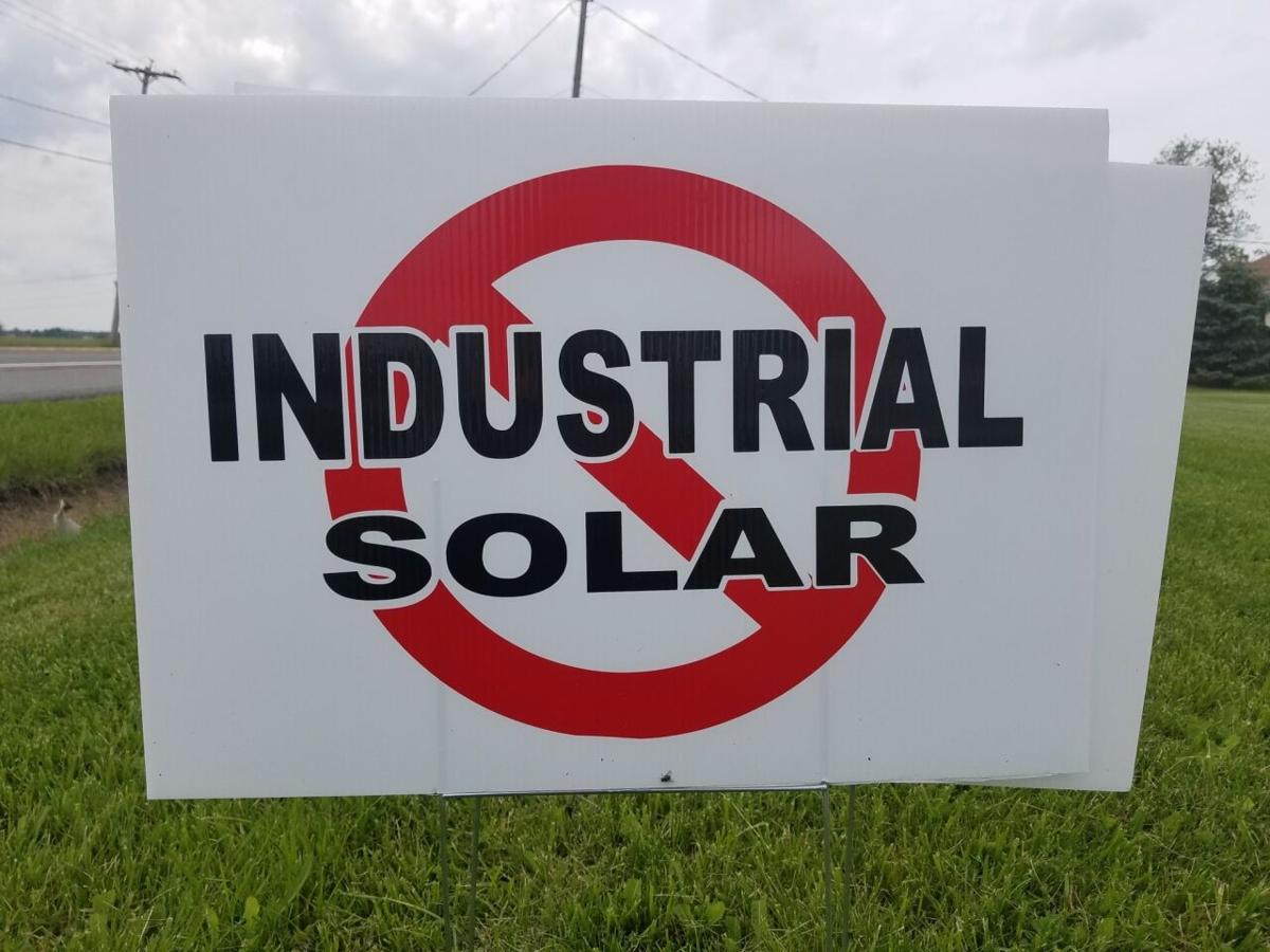 Solar yard sign Cambria